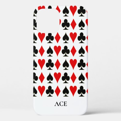 Spade Diamond Club Heart Card Suits Lucky iPhone 12 Case