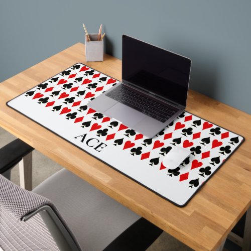 Spade Diamond Club Heart Card Suits Lucky Desk Mat