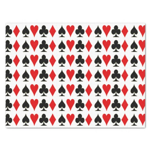 Spade Diamond Club Heart Playing Card Suits Tissue Paper