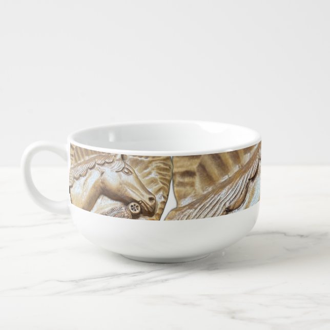 Spade Horsey  Soup Mug (Right)