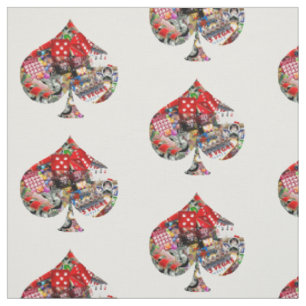 Spade - Las Vegas Playing Card Shape Fabric