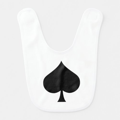 Spade Symbol Bib