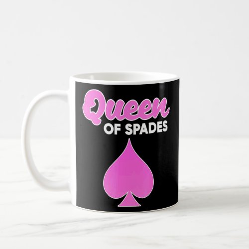 Spades Card Game Queen Spades  Coffee Mug