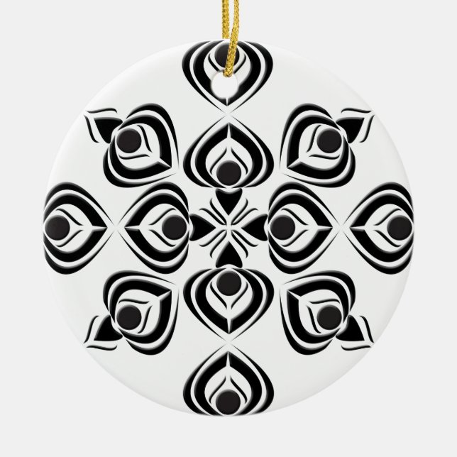 Spades Ceramic Ornament (Front)