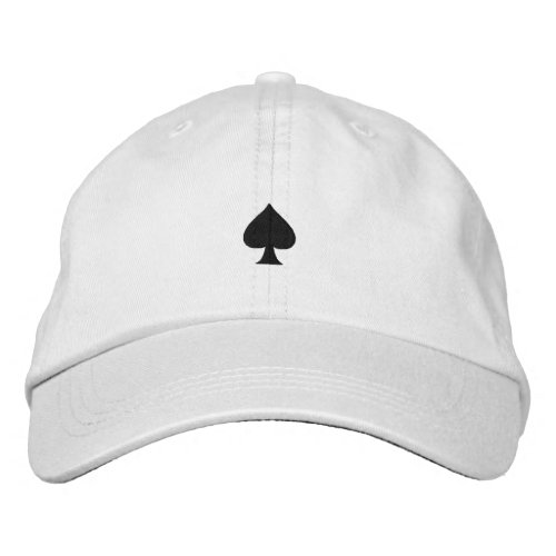 Spades Embroidered Hat