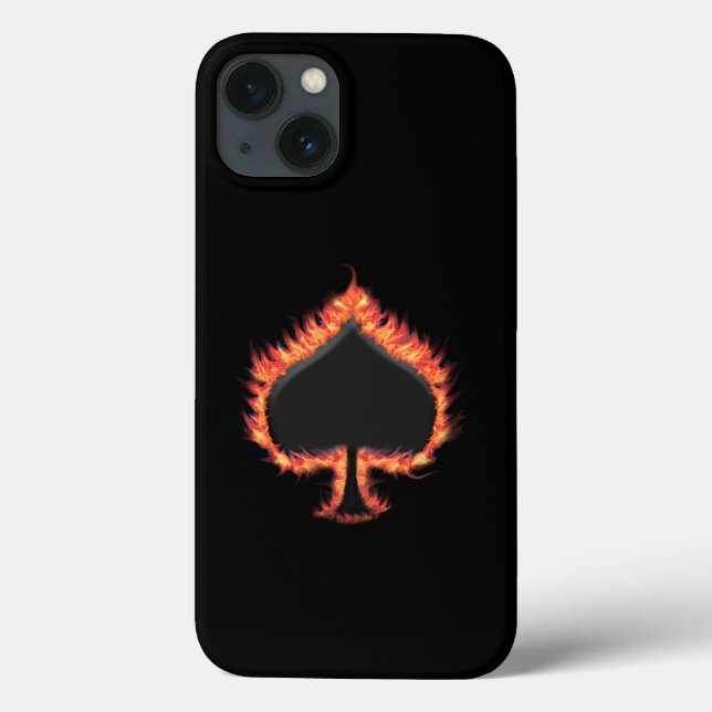 Spades Flames Case-Mate iPhone Case (Back)