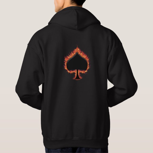 Spades Flames Hoodie (Back)