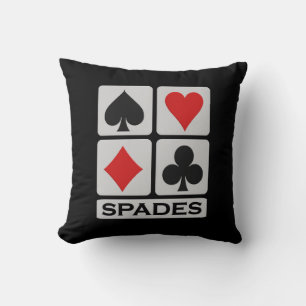 Spades Player throw pillow