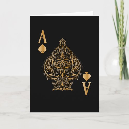 Spades Poker Ace Casino Card