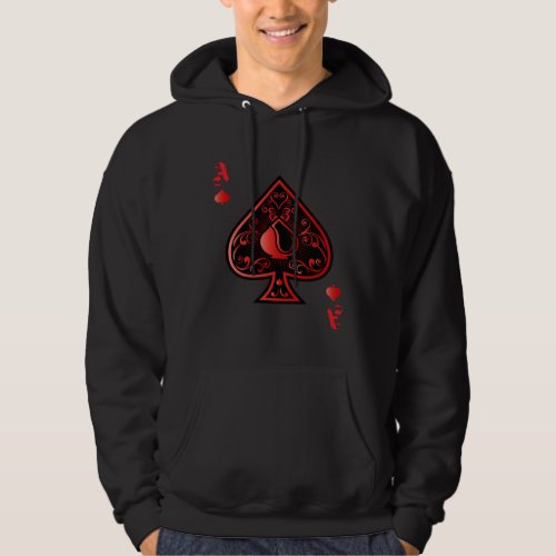 Spades Poker Ace Casino Hoodie