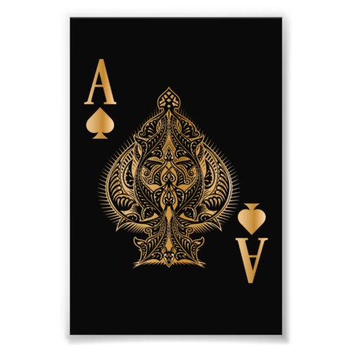 Spades Poker Ace Casino Photo Print