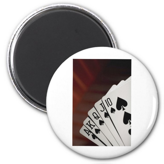 Spades Royal Flush Refrigerator Magnets