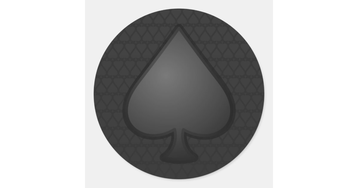 Spades Symbol Sticker Zazzle