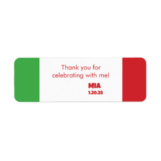 Spaghetti and Meatballs 1st Birthday Favor Labels