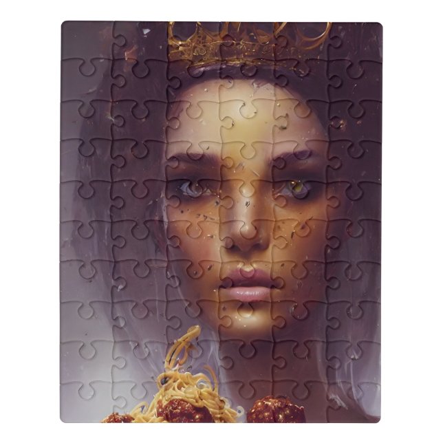 Spaghetti and Meatballs Goddess  Jigsaw Puzzle (Puzzle Vertical)