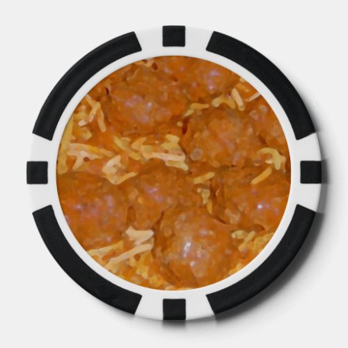 Spaghetti and Meatballs Poker Chips