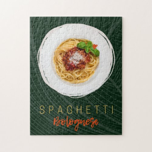 Spaghetti bolognese pasta noodle gourmet chef jigsaw puzzle