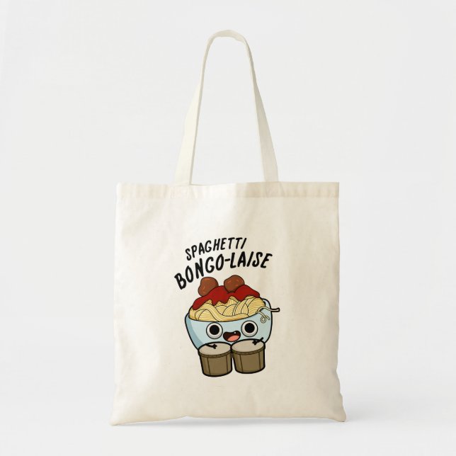 Spaghetti Bongolaise Funny Food Pun   Tote Bag (Front)