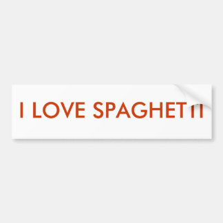 SPAGHETTI BUMPER STICKER