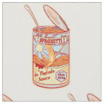 Spaghetti Can Retro poster Fabric