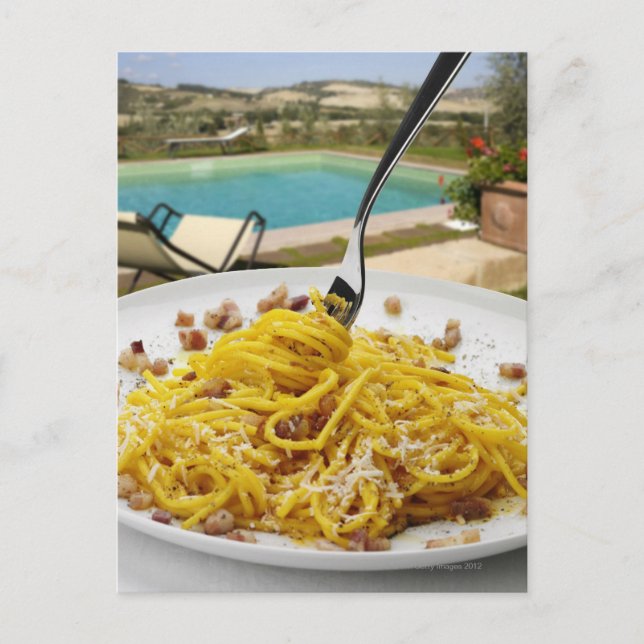 Spaghetti Carbonara Postcard (Front)