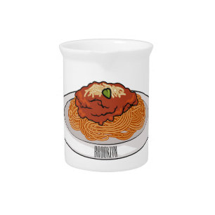 Spaghetti cartoon illustration Beverage Pitcher
