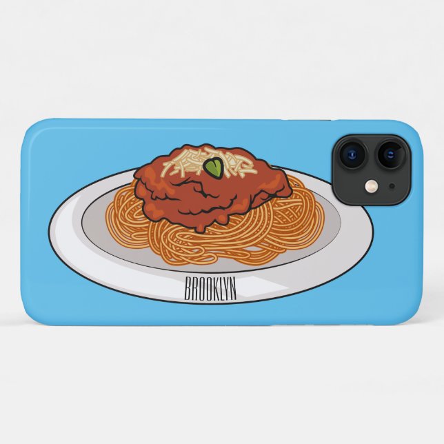 Spaghetti cartoon illustration Case-Mate iPhone case (Back (Horizontal))