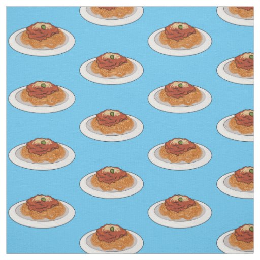  Spaghetti cartoon illustration Fabric