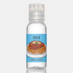  Spaghetti cartoon illustration Hand Sanitizer