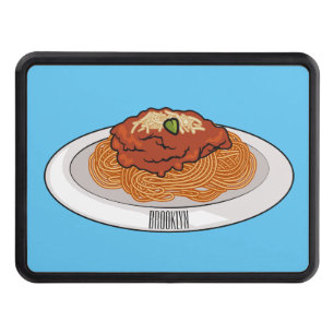  Spaghetti cartoon illustration Hitch Cover