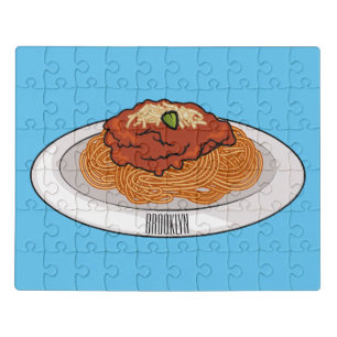  Spaghetti cartoon illustration Jigsaw Puzzle