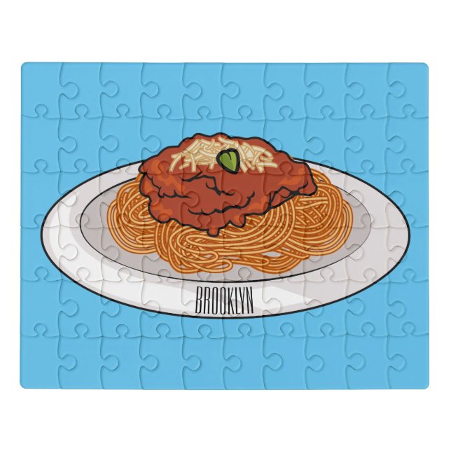  Spaghetti cartoon illustration Jigsaw Puzzle (Puzzle Horizontal)