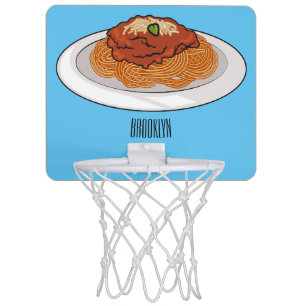 Spaghetti cartoon illustration Mini Basketball Hoop