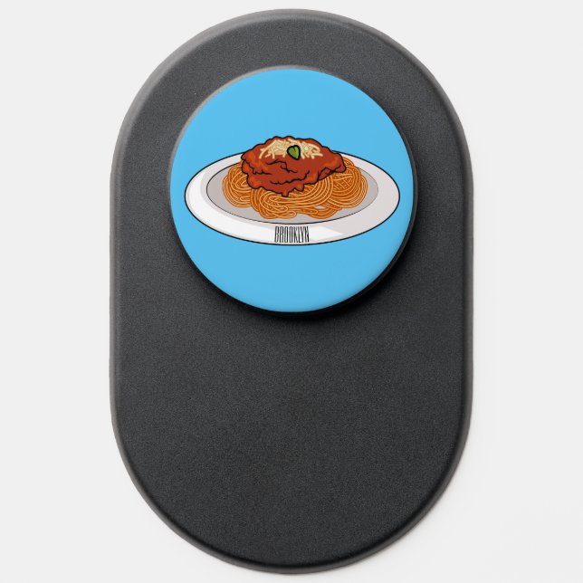  Spaghetti cartoon illustration PopSocket (Popsocket)