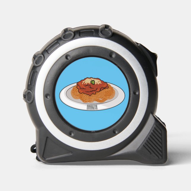  Spaghetti cartoon illustration Tape Measure (Front)