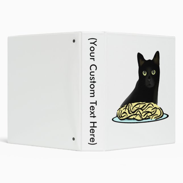 Spaghetti Cat 3 Ring Binder (Background)
