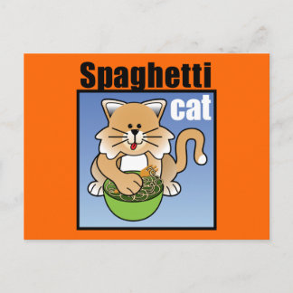 Spaghetti Cat Frenzy Postcard