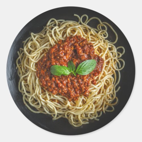 Spaghetti Classic Round Sticker