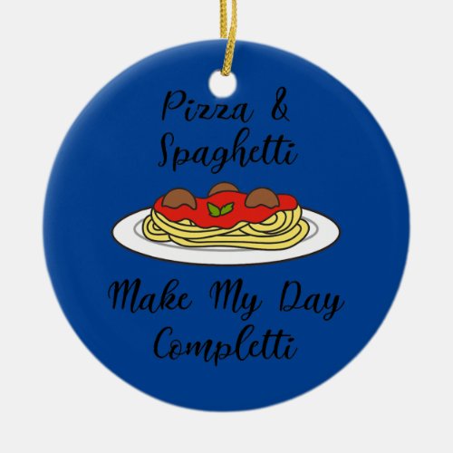 Spaghetti Completti Pasta Chef Noodles  Ceramic Ornament