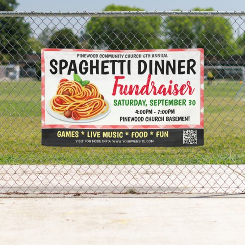 Spaghetti Dinner Fundraiser Banner
