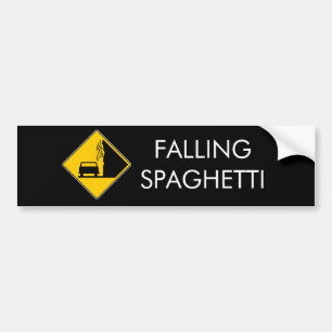 Spaghetti Falls Out Bumper Sticker