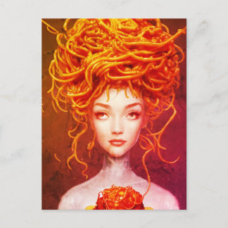 Spaghetti Goddess Postcard