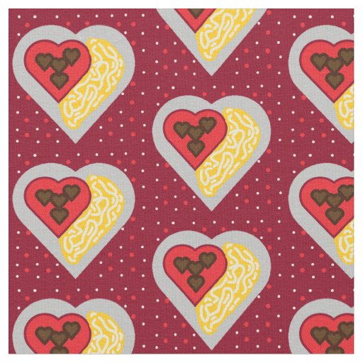 Spaghetti Heart Fabric