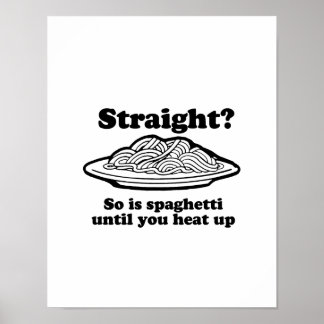 Spaghetti is Gay Poster