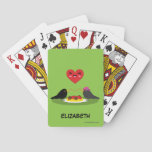 Spaghetti Meatballs Romantic Date | Add Your Name Poker Cards