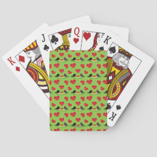 Spaghetti Meatballs Romantic Date Pattern Poker Cards