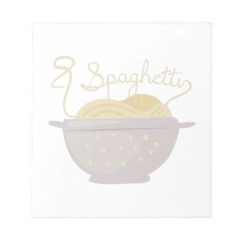 Spaghetti Notepad by Windmilldesigns at Zazzle