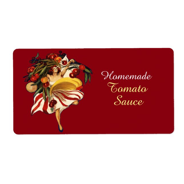SPAGHETTI PARTY DANCE,ITALIAN KITCHEN TOMATO SAUCE LABEL (Front)