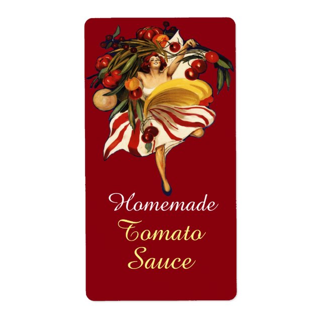 SPAGHETTI PARTY DANCE,ITALIAN KITCHEN TOMATO SAUCE LABEL (Front)