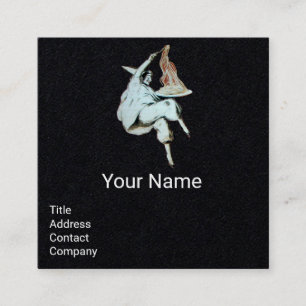 SPAGHETTI PARTY ITALIAN KITCHEN, RESTAURANT Black Square Business Card